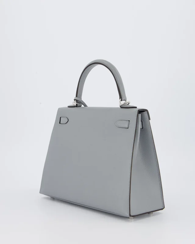 Hermès Kelly 25 Sellier Bag in Grey Leather from Sellier, photo 7 of 21