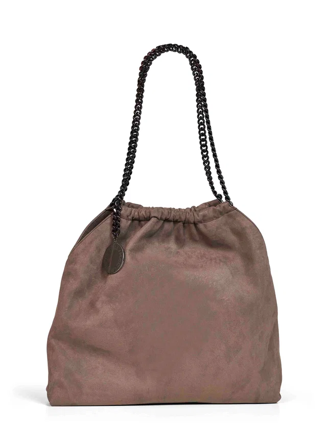 Stella McCartney Shoulder Bag — Brown Polyamide in Brown Suede from HEWI
