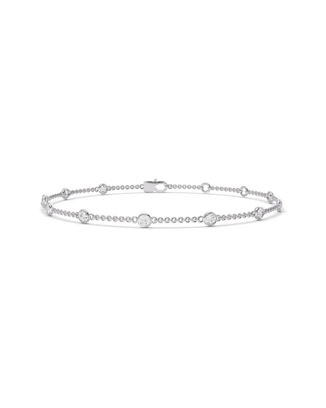 Lab Grown Diamonds 14K 1.00 ct. tw. Lab-Grown Diamond Station Bracelet, image 1 of 1 from Rue La La