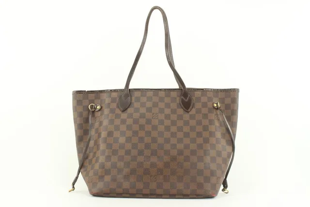 Louis Vuitton Damier Ebene Neverfull MM Tote Bag in Brown Canvas from Bagriculture