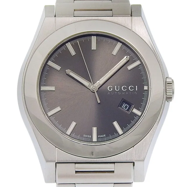 Gucci Parentesi 115.2 Stainless Steel Automatic Analog Display Black in Black from The Reluxe