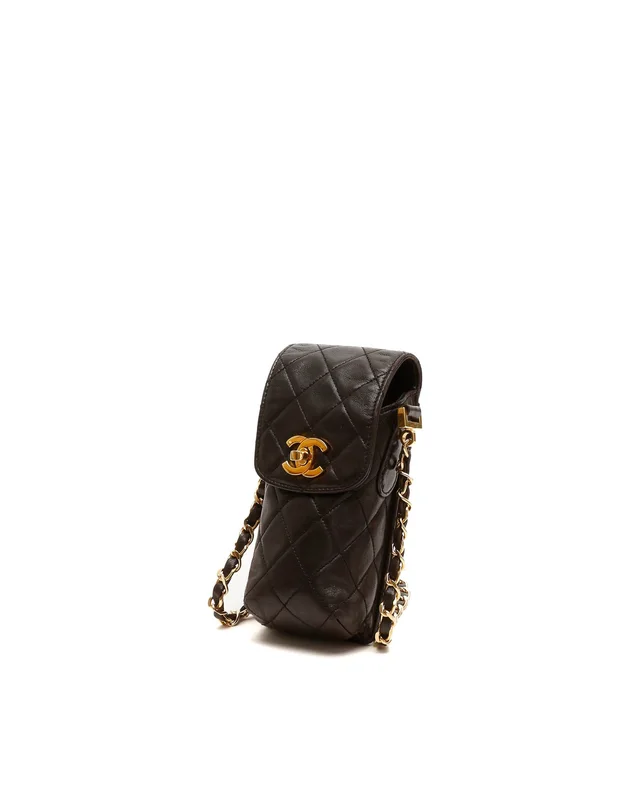 Chanel Classic Phone Holder Crossbody Bag in Lambskin from A Retro Tale, photo 2 of 9