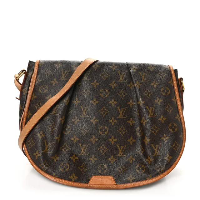 Louis Vuitton Menilmontant MM Monogram Coated Canvas Bag - Brown in Brown Coated canvas from H&T
