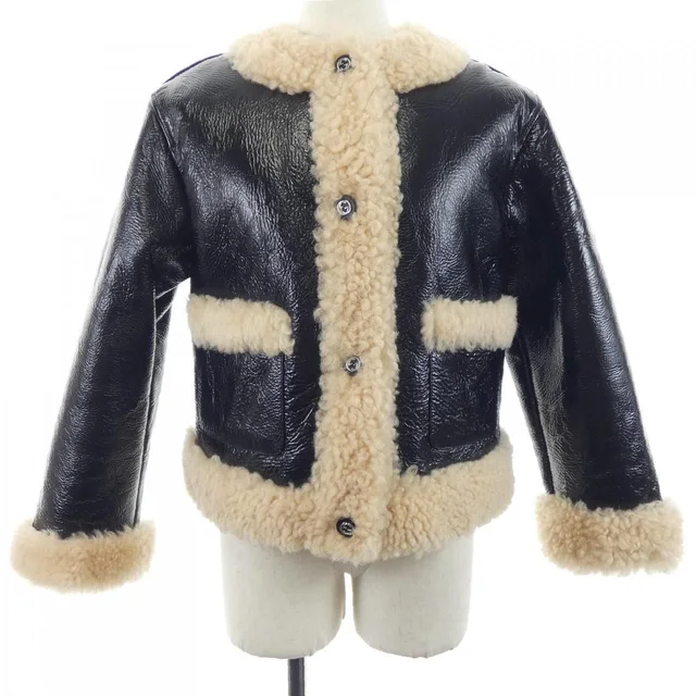 Gucci Shearling Jacket Black in Black from The Reluxe