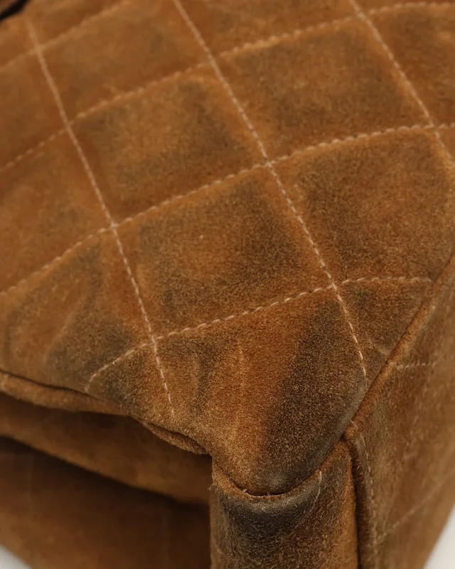 Chanel CC Quilted Suede Shoulder Bag in Suede from A Retro Tale, photo 7 of 15