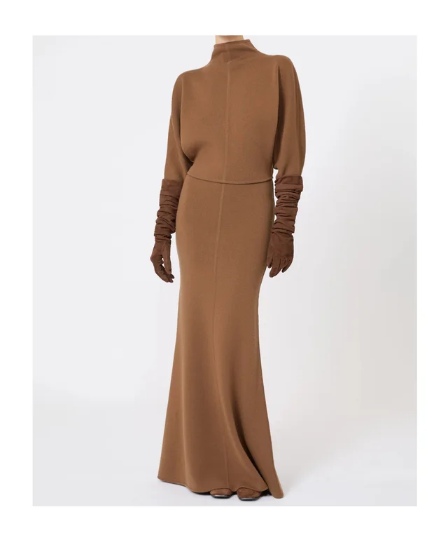 Max Mara Wool and cashmere yarn skirt - Camel, photo 5 of 5 from SENSER