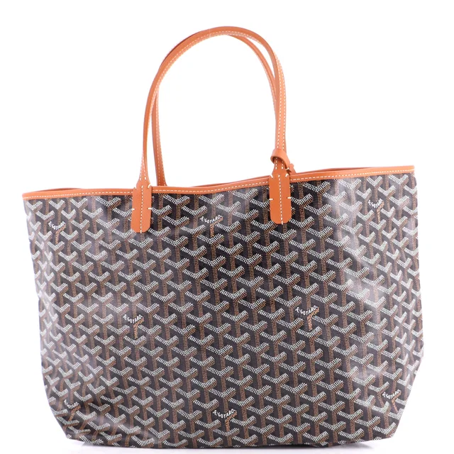 Goyard Saint Louis Tote Coated Canvas PM in brown|red Coated canvas from Rebag