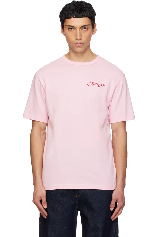 Pink Kenzo Paris 'KENZO Winter Holidays' Embroidered T-shirt, image 1 of 1 from SSENSE