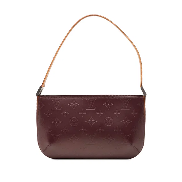 Purple Louis Vuitton Monogram Mat Fowler Shoulder Bag in Purple Leather from Designer Revival