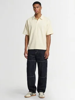 adidas Originals Oversized Polo with Flat Collar in 100% Cotton, photo 2 of 3 from LUISAVIAROMA