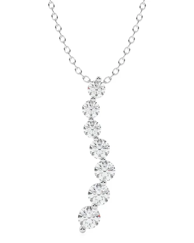 Lab Grown Diamonds 14K 2.00 ct. tw. Lab-Grown Diamond Necklace, image 1 of 1 from Gilt