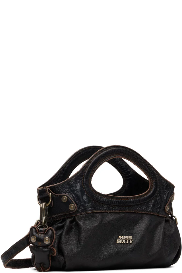 Miss Sixty Black & Brown KNWLS Edition Distressed Bag, photo 2 of 4 from SSENSE