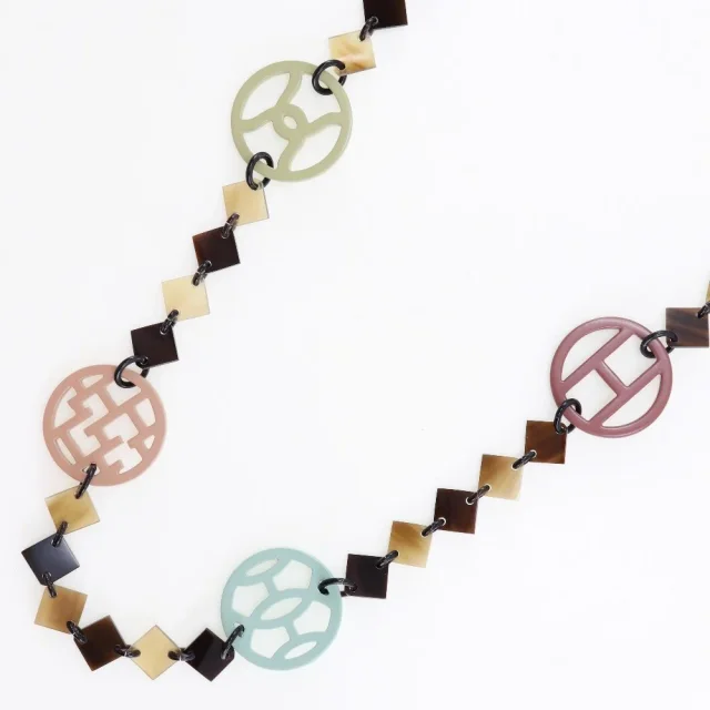Hermès Diva Necklace Buffalo Horn in Multicolor Others from LuxUness, photo 3 of 7