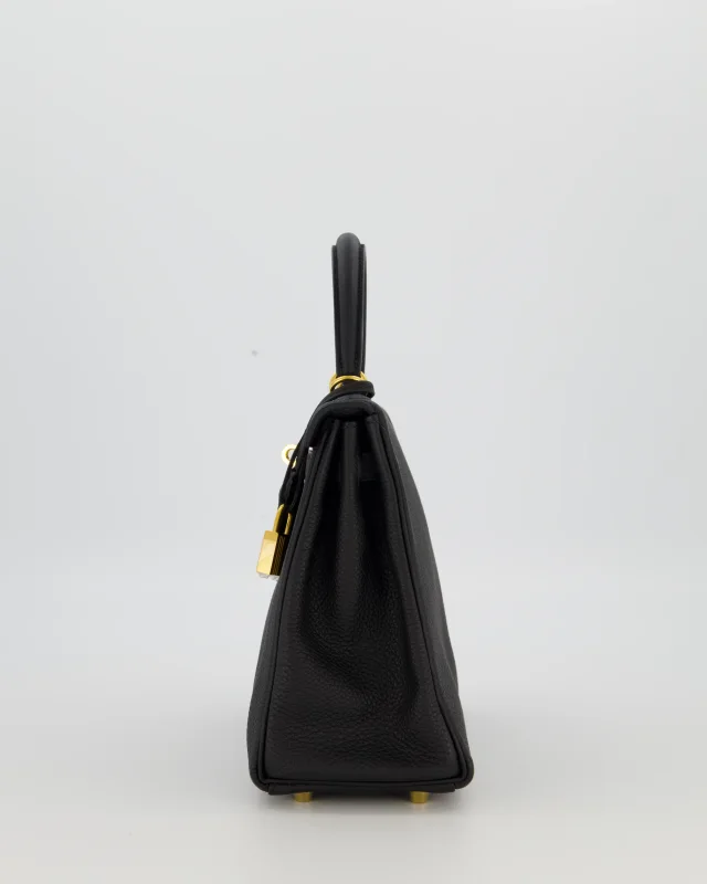 Hermès Kelly 25 Retourne Bag in Black Togo leather from Sellier, photo 8 of 22