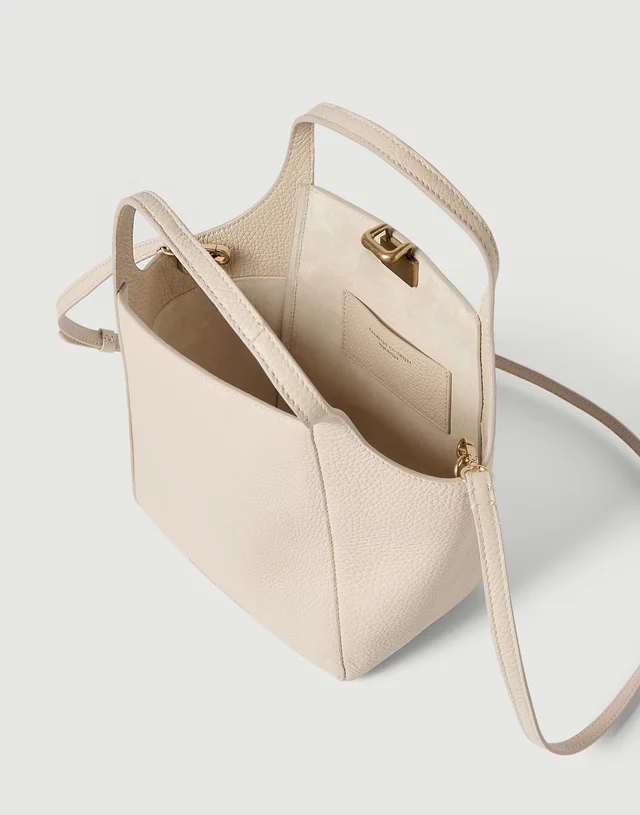 Brunello Cucinelli Sartorial small bucket bag in soft grained leather, photo 5 of 5 from SENSER