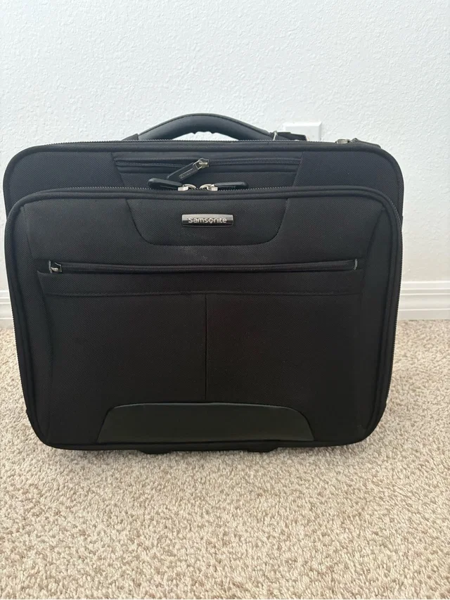 Samsonite Laptop Briefcase With Front Organizer in black from Poshmark