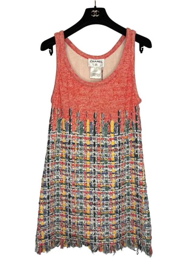 Chanel dress size 40 in Orange Tweed from Revivre