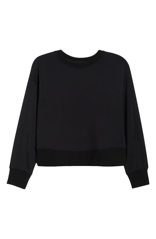 SPANX® AirEssentials® Luxe Crop Crewneck Sweatshirt, photo 5 of 7 from Nordstrom Rack