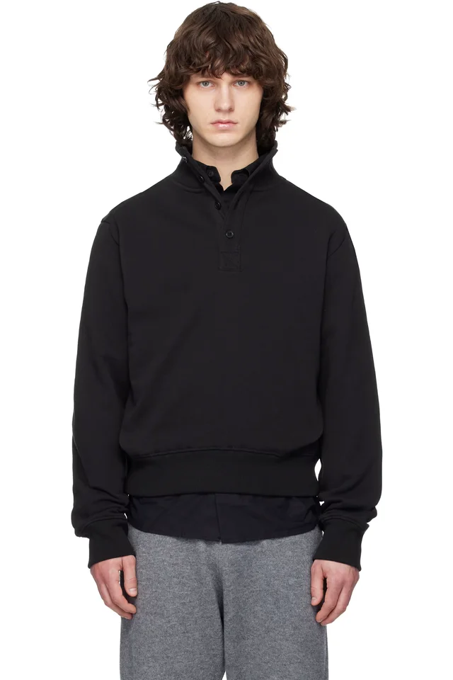 Black Port Pullover Sweatshirt, image 1 of 1 from SSENSE