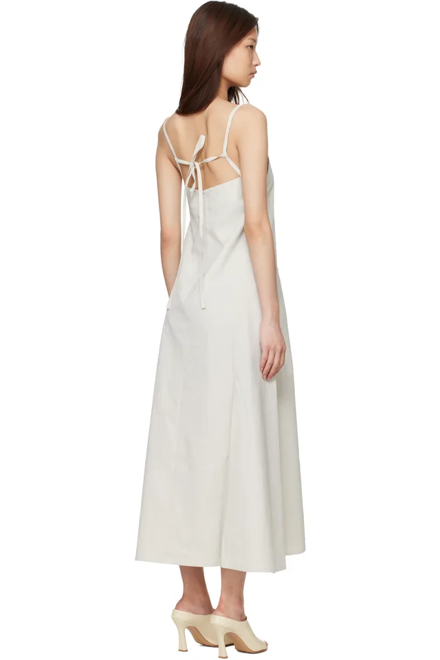 Studio Nicholson Beige Chrono Maxi Dress, photo 3 of 4 from SSENSE