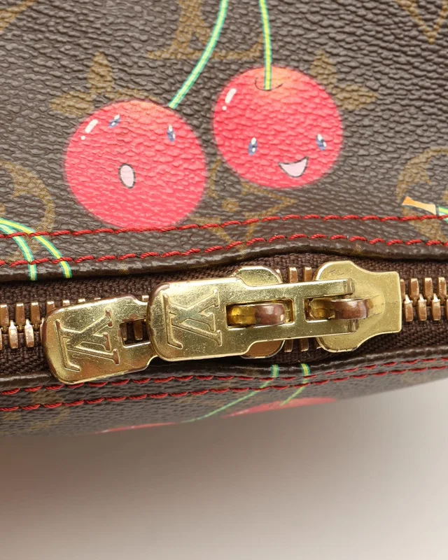 Louis Vuitton Keepall 45 Cerises Cherry Limited Edition Takashi Murakami Weekend Bag from A Retro Tale, photo 10 of 12