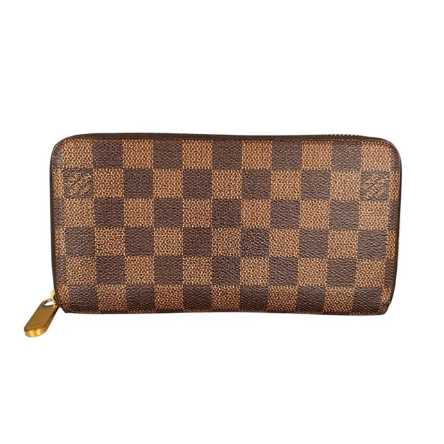 Louis Vuitton Damier Wallet Zippy Brown in Brown Canvas from The Reluxe
