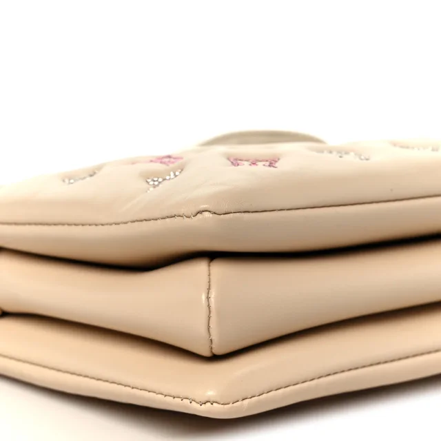 Louis Vuitton Swarovski Crystal Embossed Monogram Coussin PM Nude in Lambskin from FASHIONPHILE, photo 11 of 12