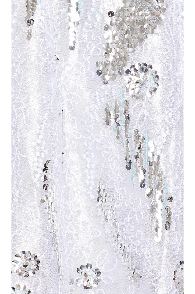 For Love & Lemons Opal Mini Dress in Silver, photo 4 of 4 from REVOLVE (Canada)