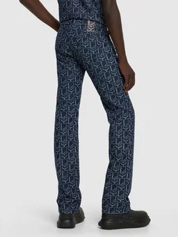 Ludovic de Saint Sernin Wide-leg jeans with button closure in 100% Cotton, photo 3 of 5 from LUISAVIAROMA