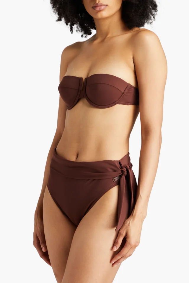 Zimmermann Knotted High-Rise Bikini Briefs, photo 2 of 4 from THE OUTNET