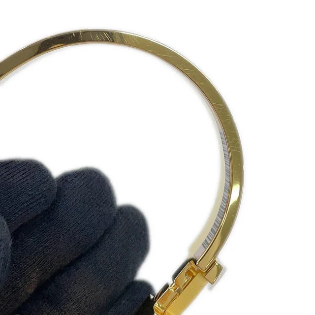 Hermès ClicHH Bangle Size PM Black Enamel Gold Plated in Black from GALLERY RARE, photo 6 of 10