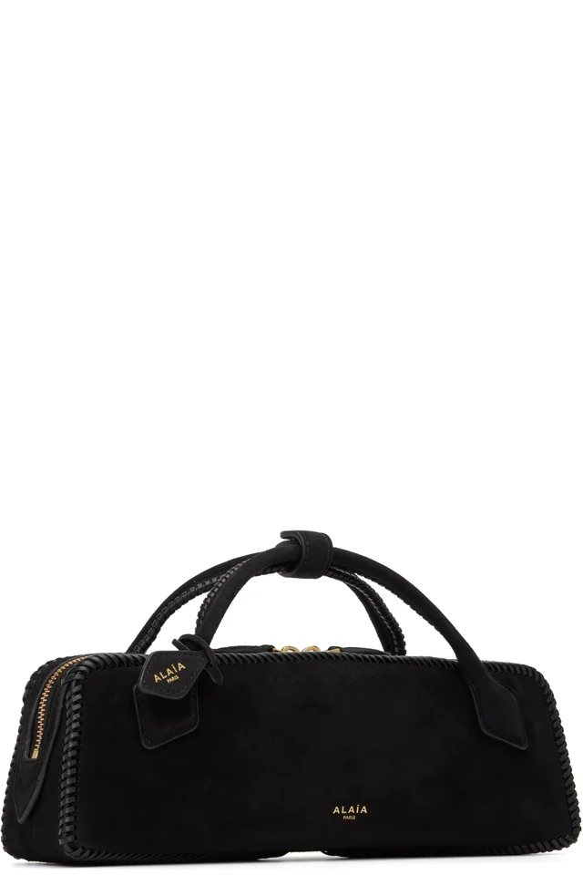 ALAÏA Black 'Le Teckel' Clutch Bag, photo 2 of 3 from SSENSE