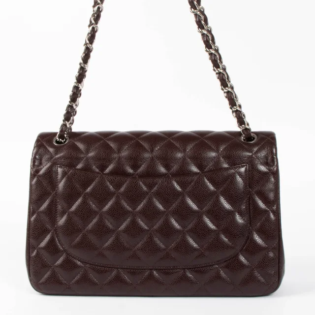 Chanel Caviar Large/Jumbo Classic Handbag in Burgundy Caviar leather from Labellov, photo 3 of 5