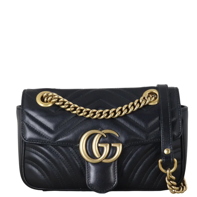 Gucci GG Marmont Matelasse Small Shoulder Bag in Leather from Luxe.It.Fwd