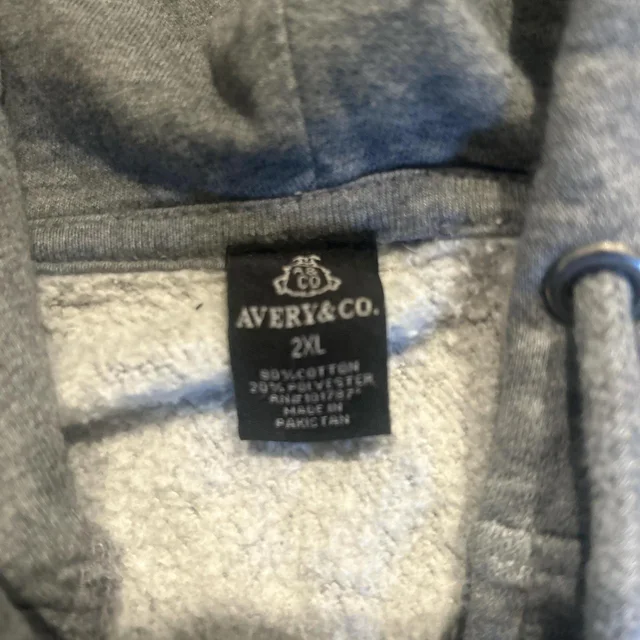 Tiffany & Co. Women's Hoodie - Grey/Blue - XXL in blue|gray from Depop, photo 3 of 3