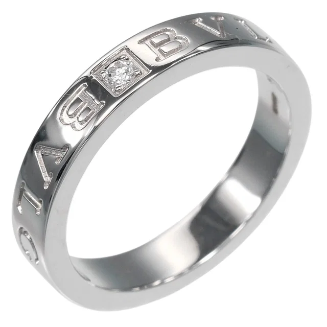 Bvlgari B.ZERO1 Essential Au750 White Gold Diamond Ring Size 17 in White from LuxUness