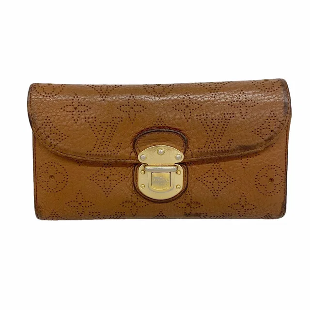 Louis Vuitton Trifold Wallet Mahina Portefeuille Amelia Cognac in Brown from The Reluxe
