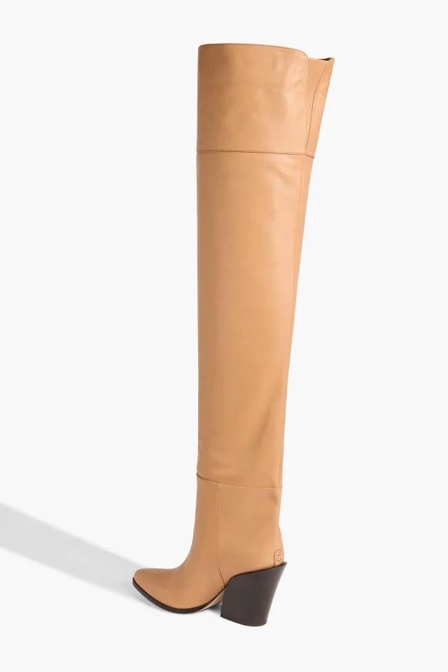 Jimmy Choo Maceo 85 Leather Over-the-Knee Boots, photo 3 of 4 from THE OUTNET