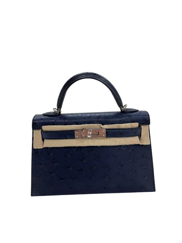 Hermès Kelly 20 Aizome PHW #W from Luxury Promise