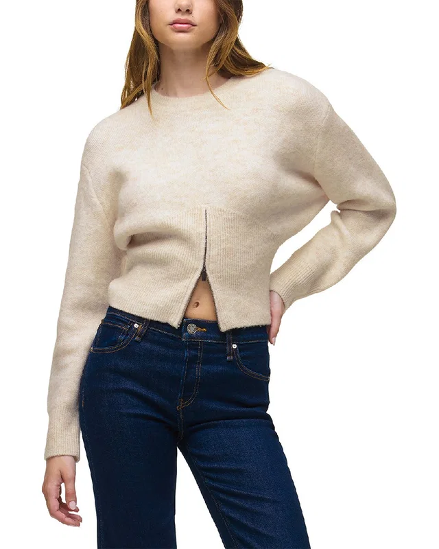 HUDSON Jeans Lizbeth Front Zip Wool-Blend Sweater, image 1 of 1 from Rue La La