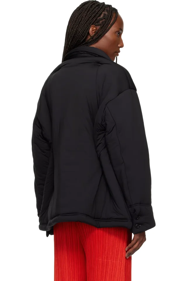 ISSEY MIYAKE Black Pumped-T Jacket, photo 3 of 4 from SSENSE