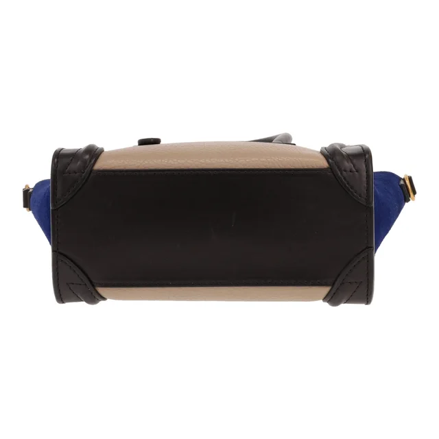 Celine Luggage Nano shoulder bag in Black Calfskin from Collector Square, photo 2 of 4