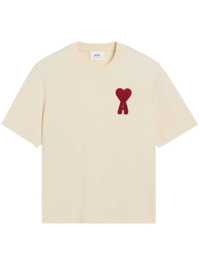 Ami de Coeur-patch cotton T-Shirt