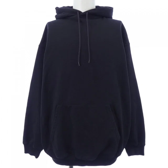 Balenciaga Hoodie Black in Black from The Reluxe