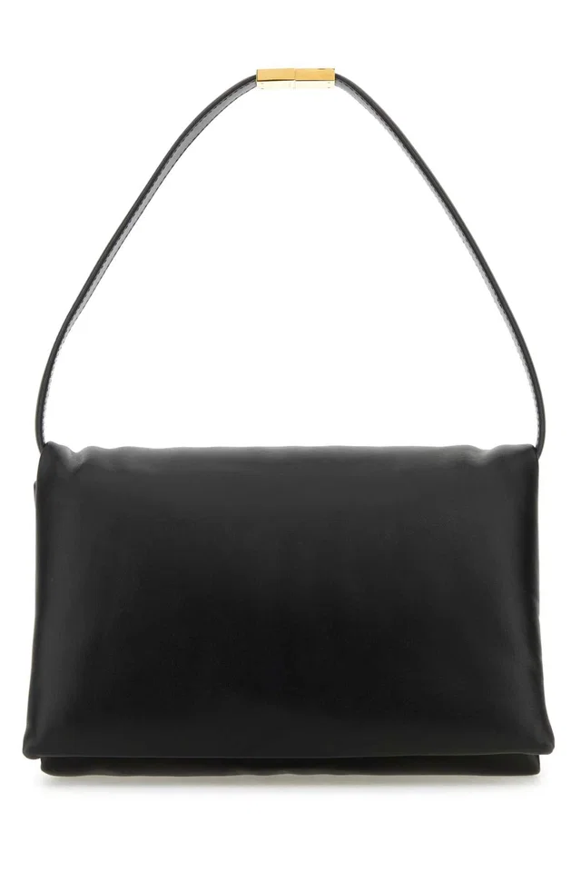 Marni Shoulder Bag — Black in Black Leather from HEWI
