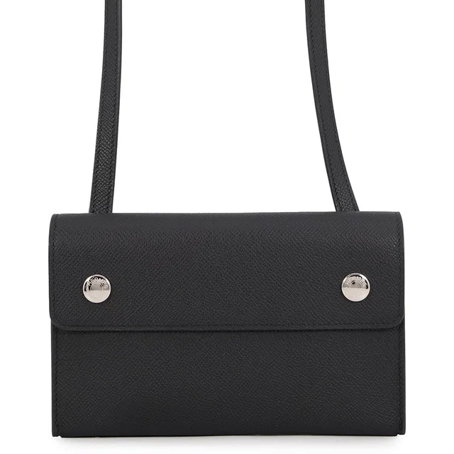Hermès Nap To Go Black Epsom in Black Epsom leather from GALLERY RARE