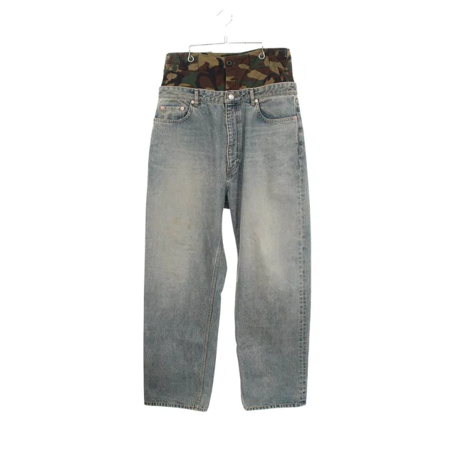 Balenciaga Cotton Denim Pants in Denim from LuxUness