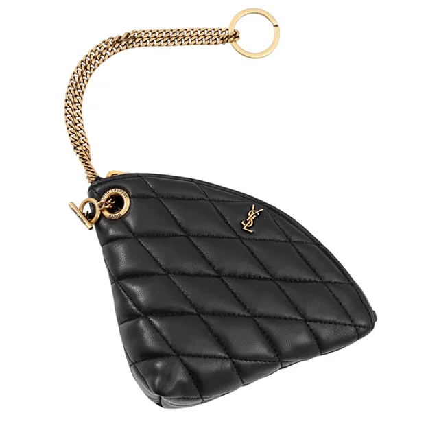 Saint Laurent Sado Coin Purse Black802198 Lambskin in Lambskin from GALLERY RARE