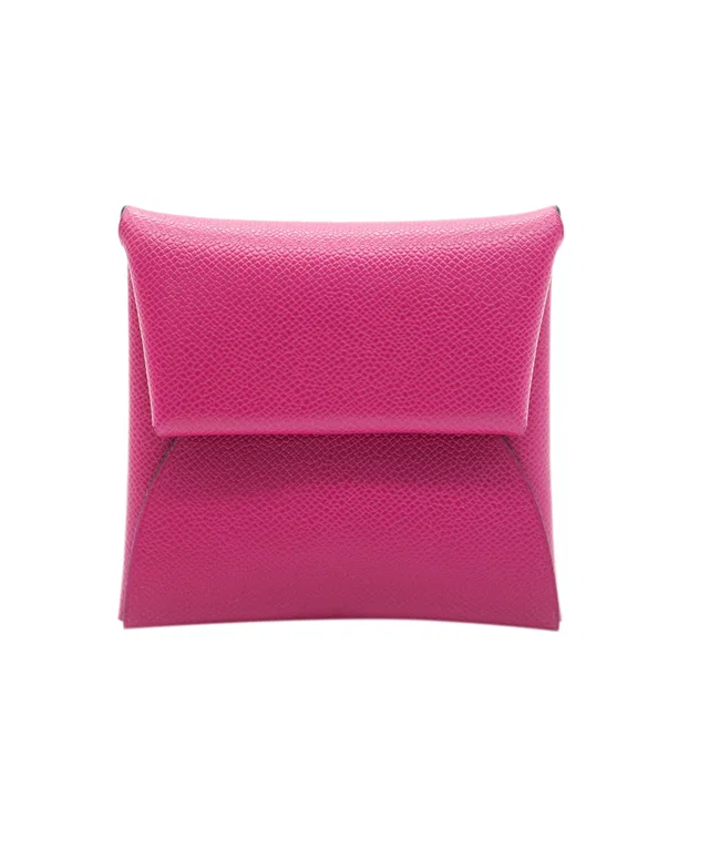 Hermès Bastia Coin Purse - Magenta in Leather from Luxury Promise