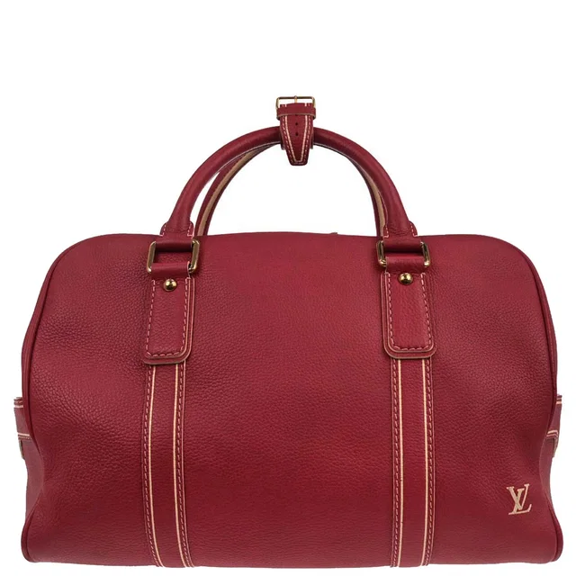 Louis Vuitton 2006 Red Tobago Carryall Duffle Handbag M95140 in Red Leather from AMORE Vintage Tokyo